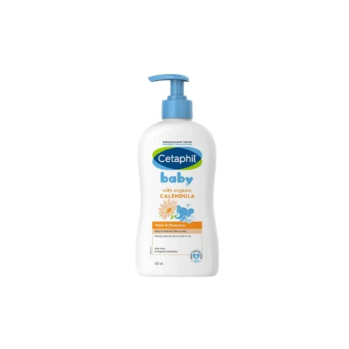 Cetaphil Baby Wash & Shampoo with Organic Calendula 400ml - Skmarketplace.in